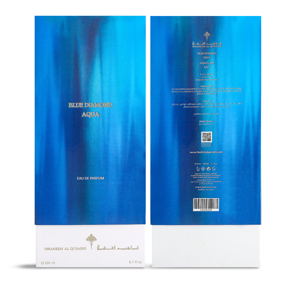 Ibraheem Al Qurashi Blue Diamond Aqua 200ml