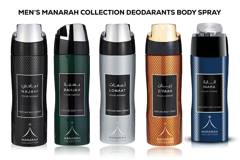 MEN'S Manarah Collection Deodorant AROMA 24H Body Spray 200ml | Rasasi